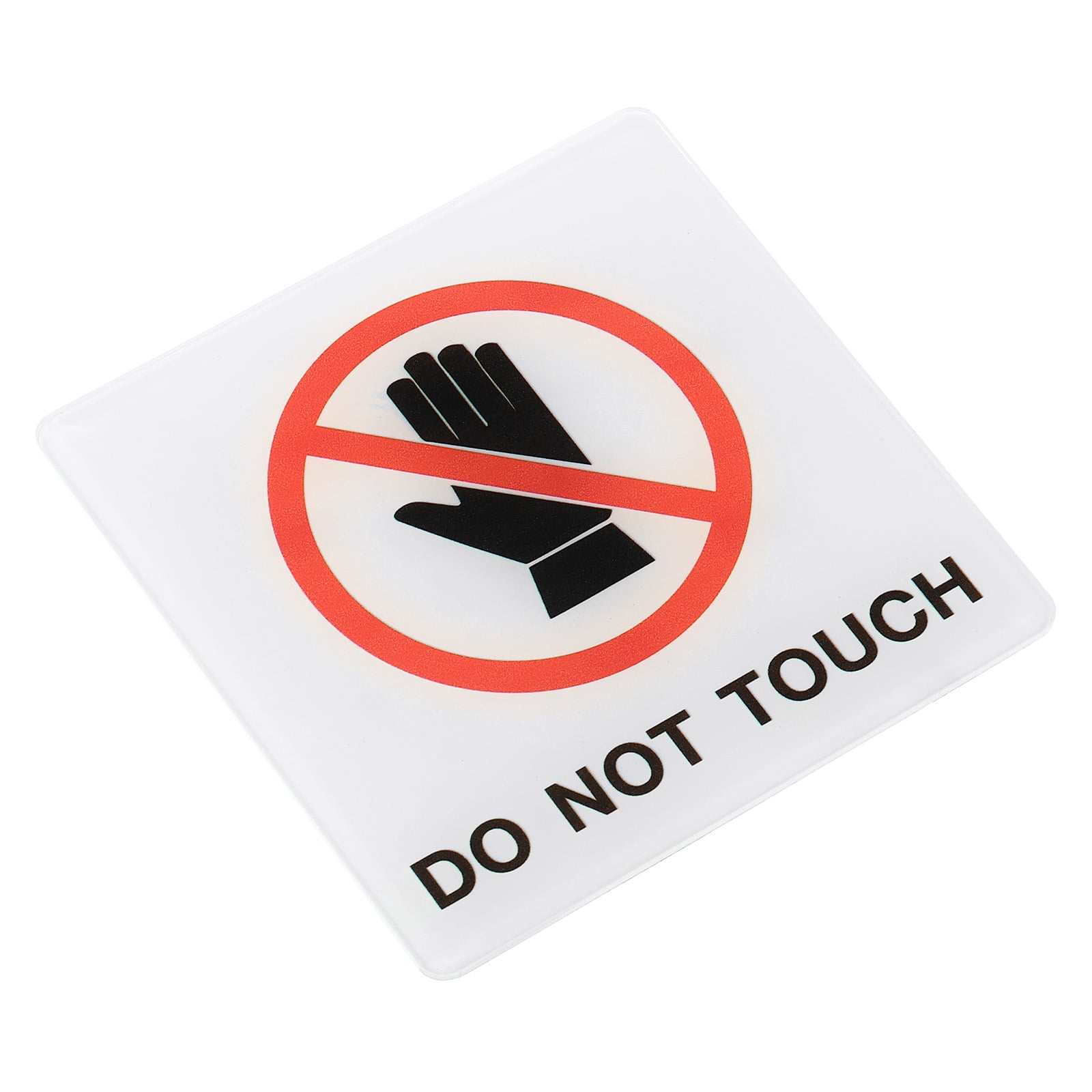 Uxcell Do Not Touch Sign Adhesive Indoor Outdoor Wall Mount Sticker