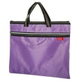 thumbnail image 1 of Uxcell Documents Books Tools Storage Pouch Waterproof Zipper File Bag, Purple, 1 of 5