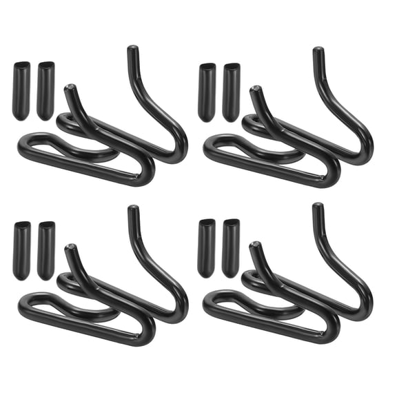 Uxcell Dog Collar Extra Links, Prong Collar for Pets Stainless Steel Pinch Dog Training Collar Round Head 2.3mm, (Black, 4 Set), Intended for Small / Medium / Large Dogs Training