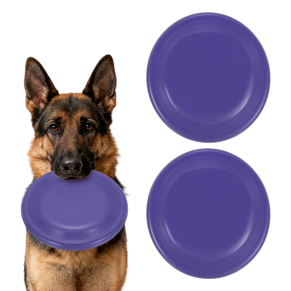 Uxcell Dog Flying Discs Plastic Dog Flying Discs 5" Purple 2Pcs