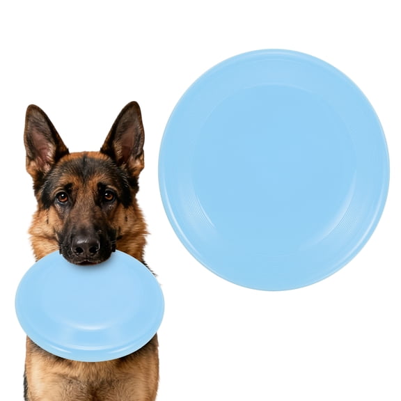 Uxcell Dog Flying Discs Plastic Dog Flying Discs 8" Blue 1Pcs