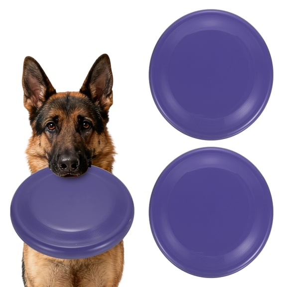 Uxcell Dog Flying Discs Plastic Dog Flying Discs 9" Purple 2Pcs