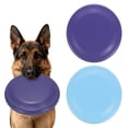 thumbnail image 1 of Uxcell Dog Flying Discs, Plastic Dog Flying Discs Resistant Bite, 9 Inches, (Purple/Blue, 2 Pcs), Intended For Medium to Large Breeds, Outdoor Activities/Training/Games/Swimming, 1 of 7