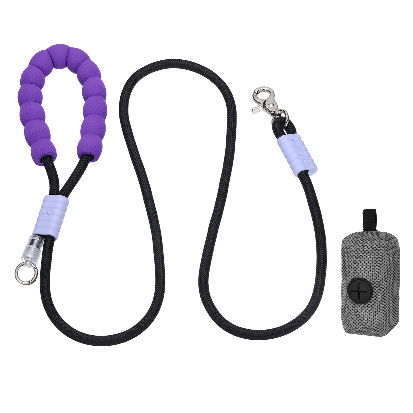 Uxcell Dog Leash with Padded Hands Free, 6.6ft/2m Adjustable Bungee Dog Training Leash, No Pull Heavy Duty Rope(Black, Gray Bag), Intended for Large Medium Pet Running/Hiking/Walking