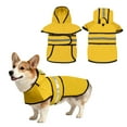 thumbnail image 1 of Uxcell Dog Raincoat, Dog Rain Jacket Waterproof Pet Rain Coat with Hooded Leash Hole,  (Yellow, XS), Intended for Puppies, 1 of 7