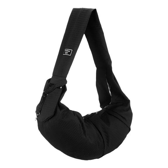 Uxcell Dog Sling Carrier for Small Dogs and Cats Up to 16.5 Lbs, Soft Pouch Waterproof with Zipper Pocket Pet Cross Body Shoulder Bag, (Black, 1 Pcs) Intended for Outdoor / Travel