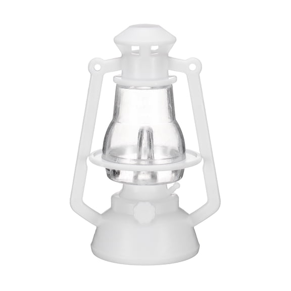 Uxcell Dollhouse Micro Lantern, 4.33" Height, Plastic Mini Kerosene Lamp White, 1pcs
