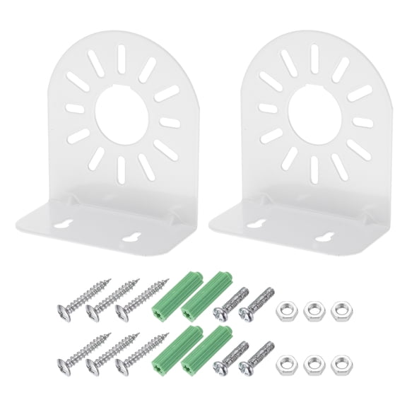 Uxcell Dome Security Camera Mounting 11.8 Inch, Universal L-Shape Dome Right Angle Wall Mounting Bracket, Aluminum Alloy 2 Pack