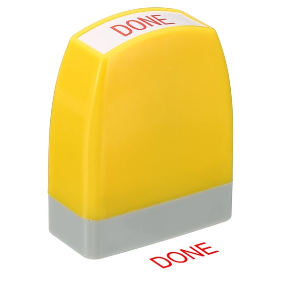 Uxcell Notice Stamp Self Inking, Office Stamps Message Stamp Business Stamp Style 1 ["Done"]