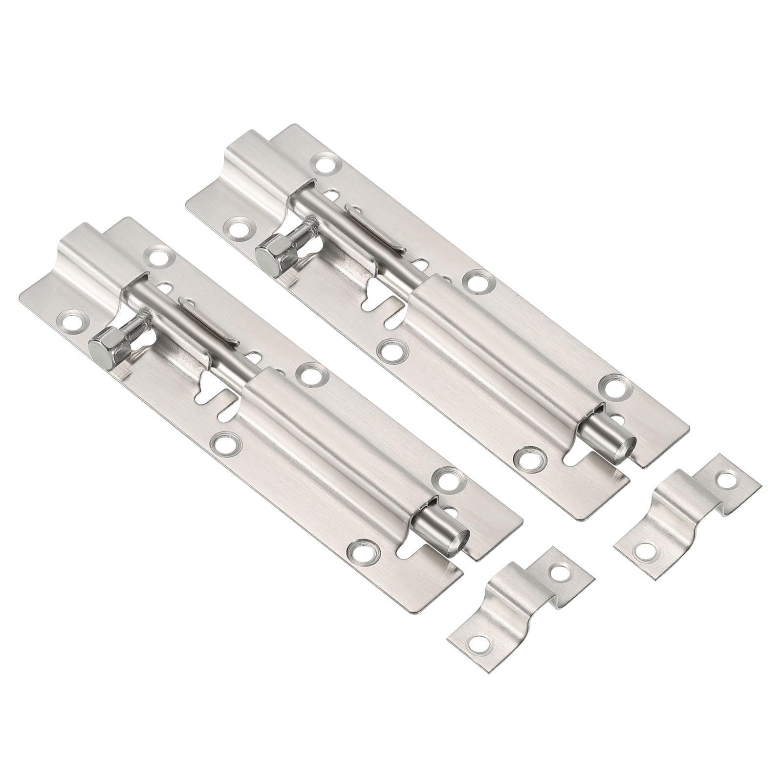 Uxcell Door Barrel Bolt Latch 5 Inch, 2 Pack Stainless Steel Security