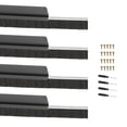 thumbnail image 1 of Uxcell Door Brush Sweeps H-shape Aluminum Alloy Holder Door Sweep for Bottom of Door Seal Garage Black 0.39" x 39.37", 1 of 7