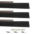 thumbnail image 1 of Uxcell Door Brush Sweeps, H-shape Aluminum Alloy Holder Door Sweep for Bottom of Door Seal Garage Brown 3.94" x 39.37", 1 of 7