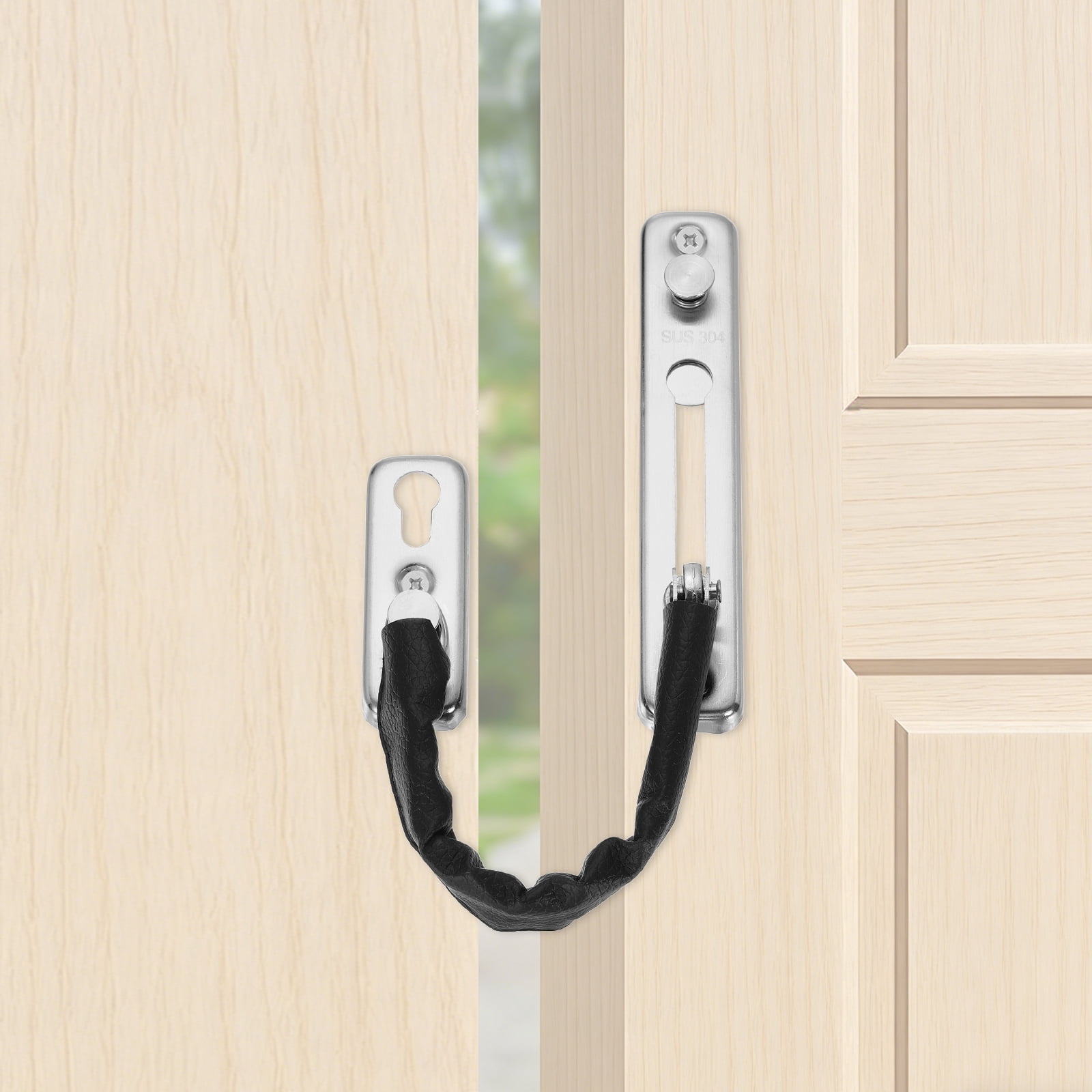 Security Lock With Chain Uxcell Door Chain Lock, 304 Stainless Steel Anti-Theft Chain Latch ...