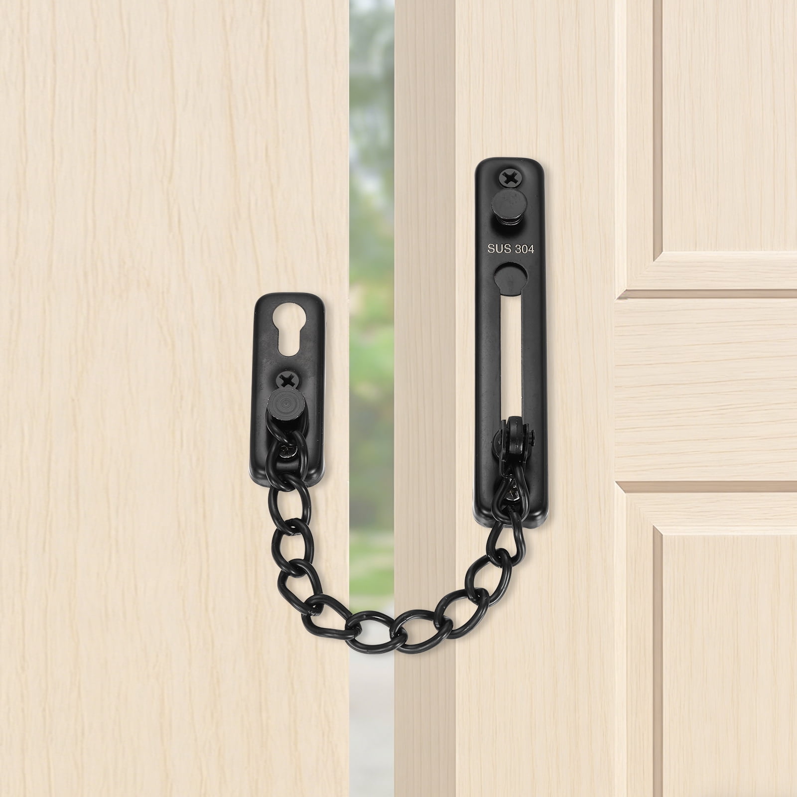 Uxcell Door Chain Lock, 304 Stainless Steel Anti-Theft Chain Latch ...