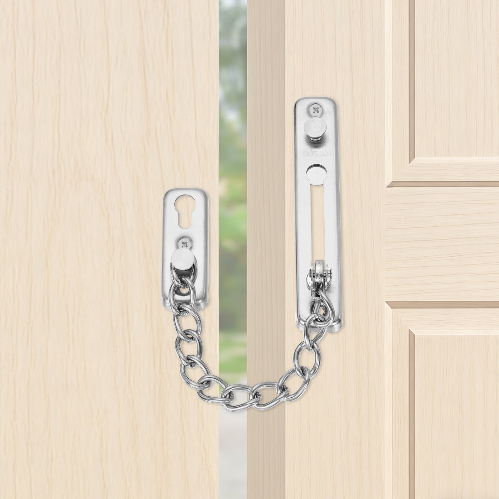 Uxcell Door Chain Lock, 304 Stainless Steel Anti-Theft Chain Latch ...