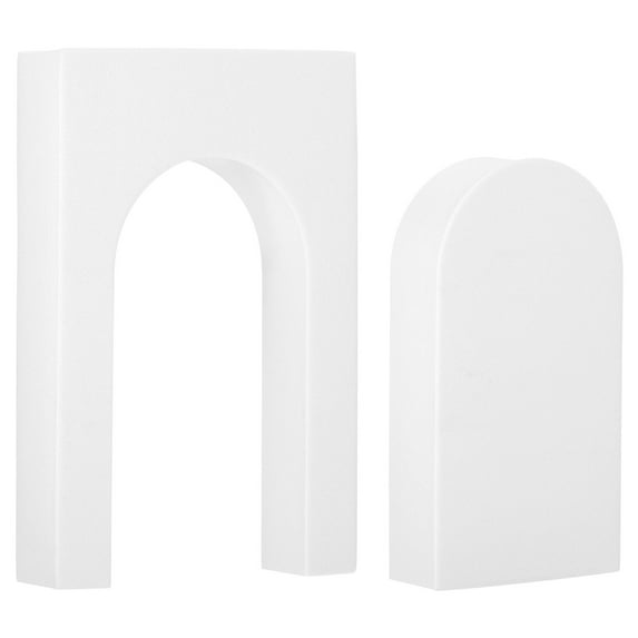 Uxcell Door Combination Photography Background Props Set, Hard Foam Photo Props Geometric Cube for Photo Shoot White