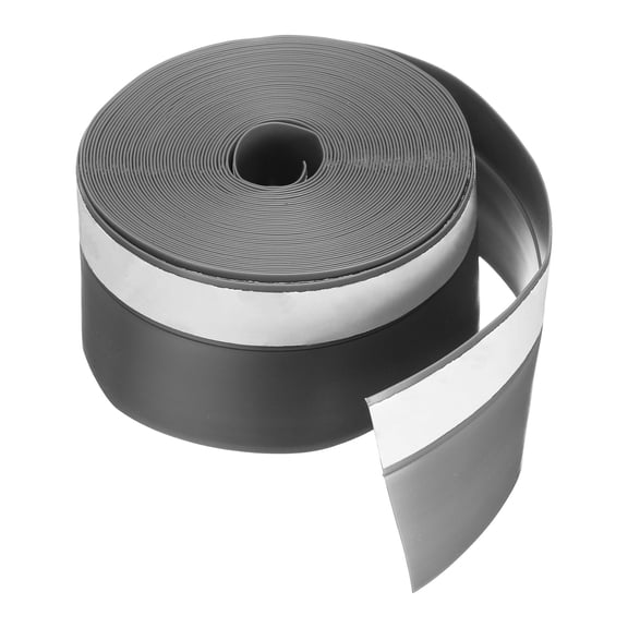 Uxcell Door Draft Stopper 26.25ft x 1.77 inch Silicone Weather Stripping Door Seal Door Sweep Weather Seal Strip Grey