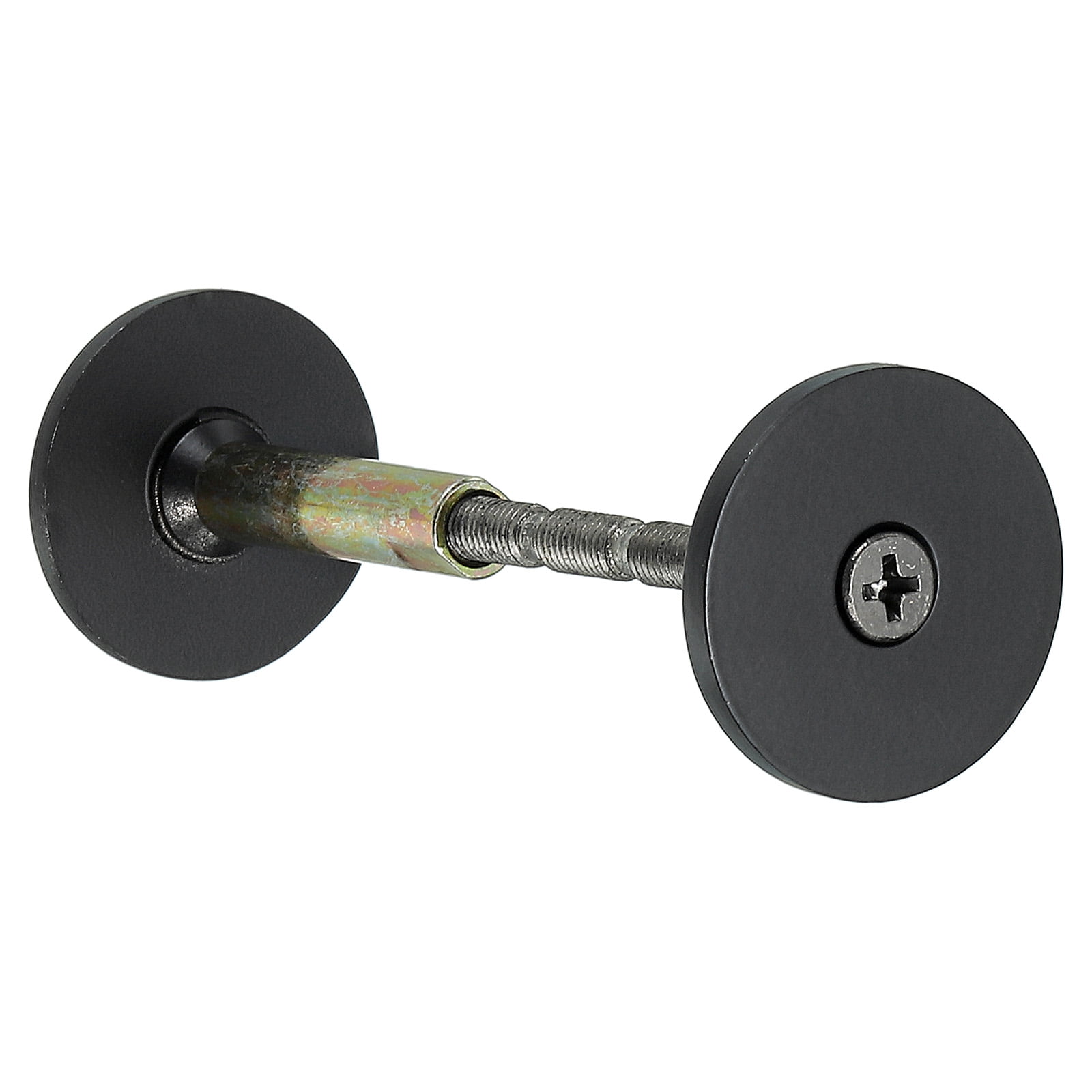 Uxcell Door Hole Cover Plate, 1 3/16" Deadbolt Cover Plate, Matte Black