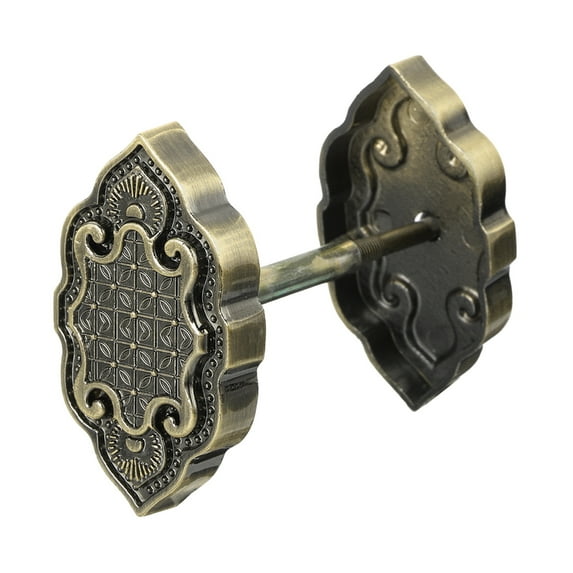 Uxcell Door Hole Cover Plate, Zinc Alloy Deadbolt Cover Plate Door Reinforcement Plate, for Door Hole Filling Chrome Plated
