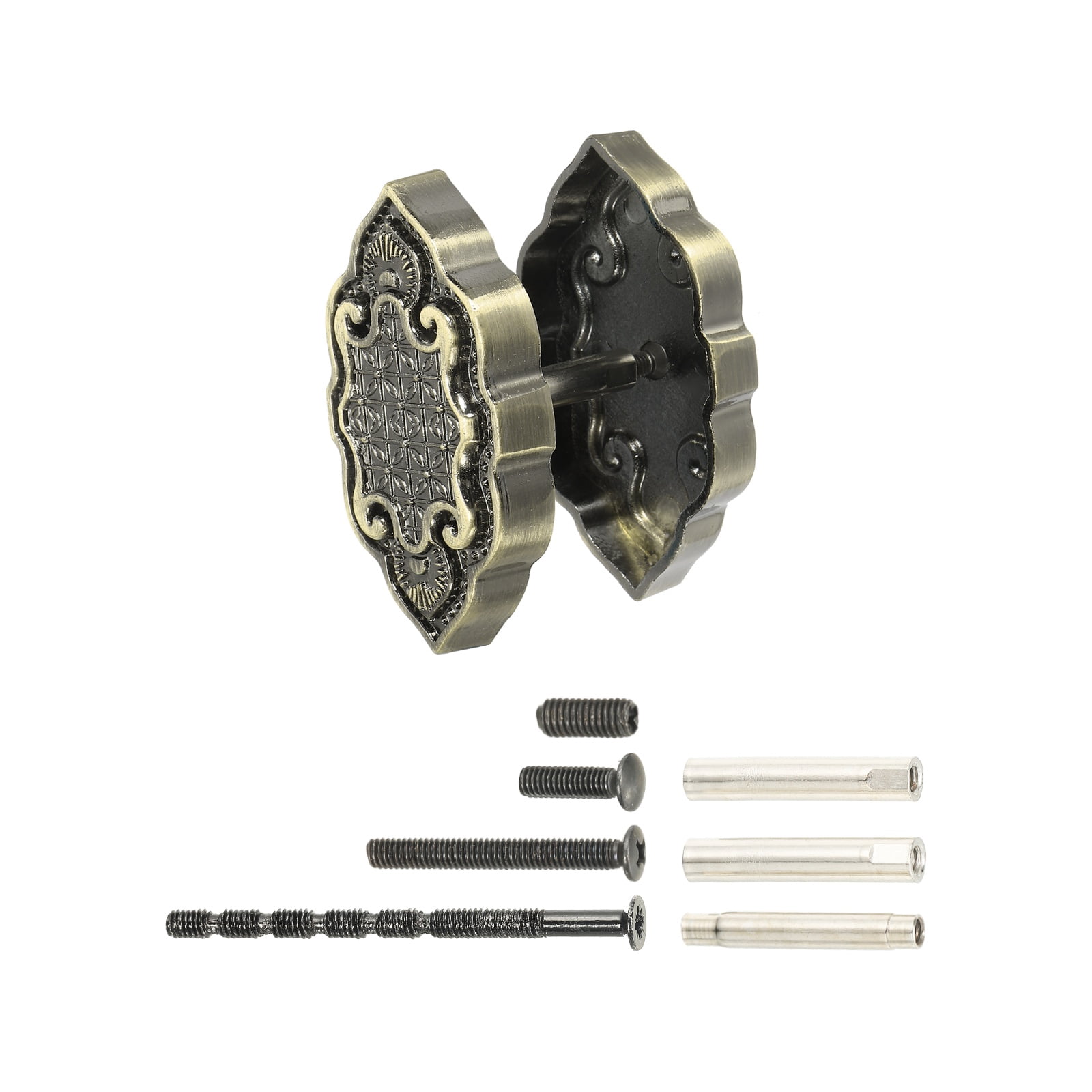 Uxcell Door Hole Cover Plate Zinc Alloy Vintage Deadbolt Knob Hole