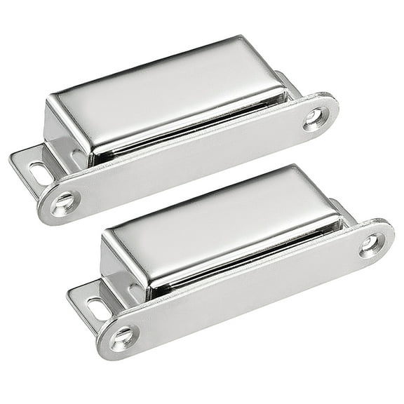 Uxcell Door Magnetic Catch 70mm Long Stainless Steel Polishing Silver Tone 2Pack