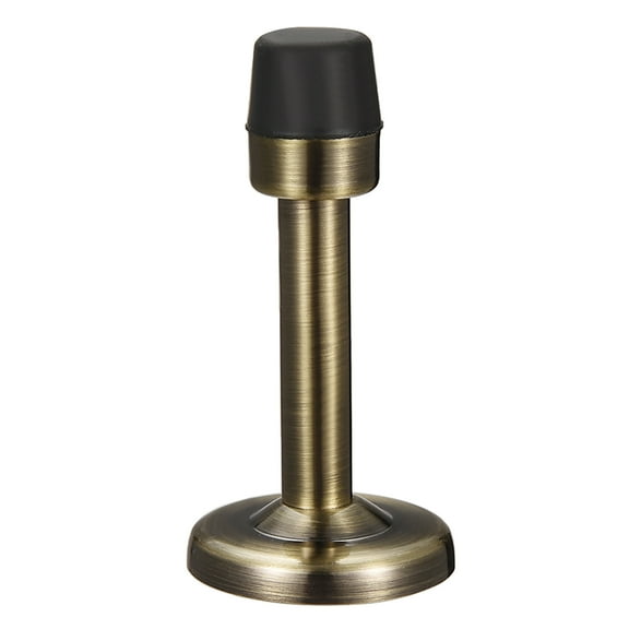 Uxcell Door Stopper with Rubber Tip Zinc Alloy Brushed Bronze Tone