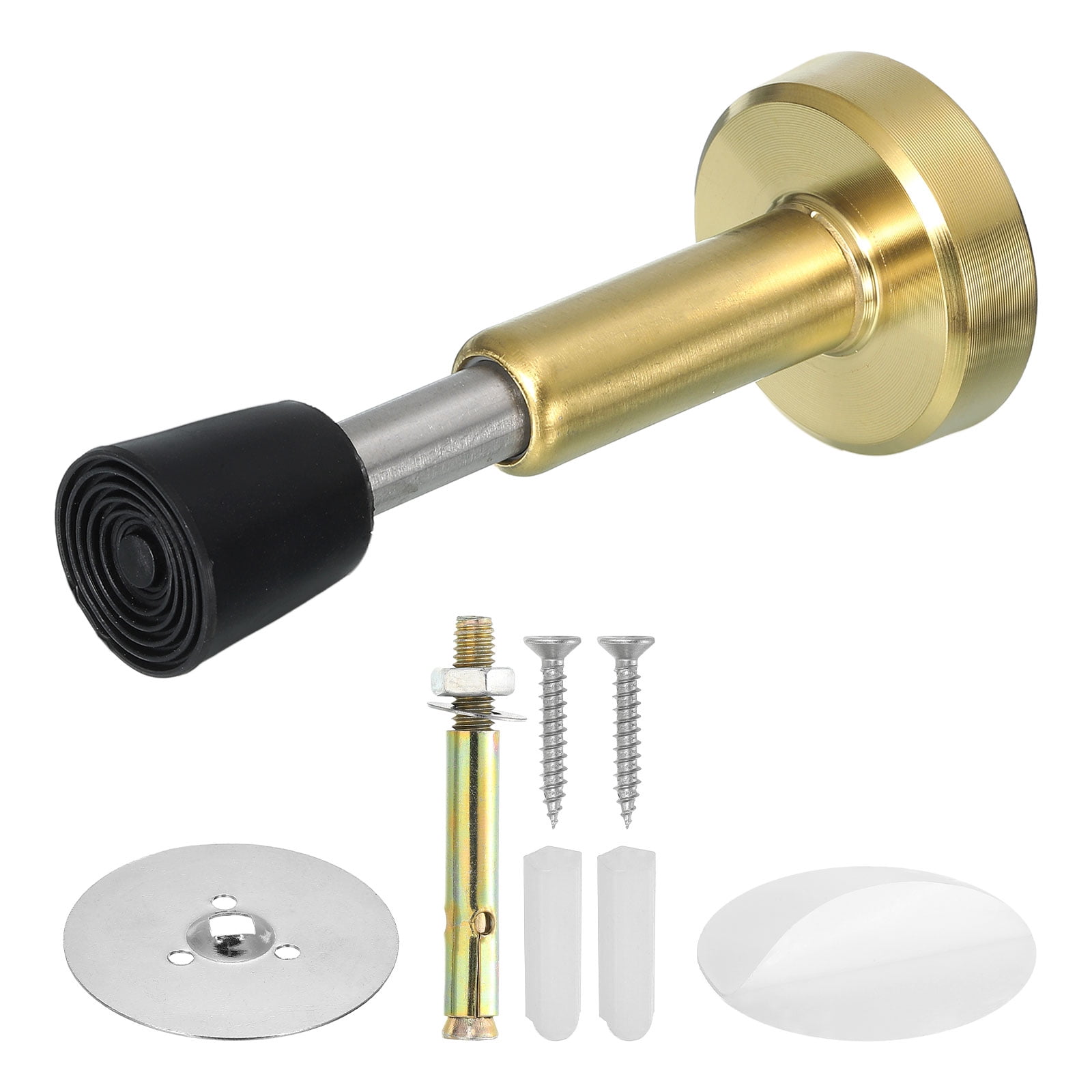 2 Pack Door Stoppers, Stainless Steel Self Adhesive Floor
