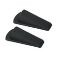 thumbnail image 1 of Door Stoppers for Bottom of Door, 2 Pack Stopper Wedge for Tile Concrete Carpet Wood Heavy Duty Door, Black, 1 of 7