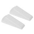 thumbnail image 1 of Door Stoppers for Bottom of Door, 2 Pack Stopper Wedge for Tile Concrete Carpet Wood Heavy Duty Door, White, 1 of 7