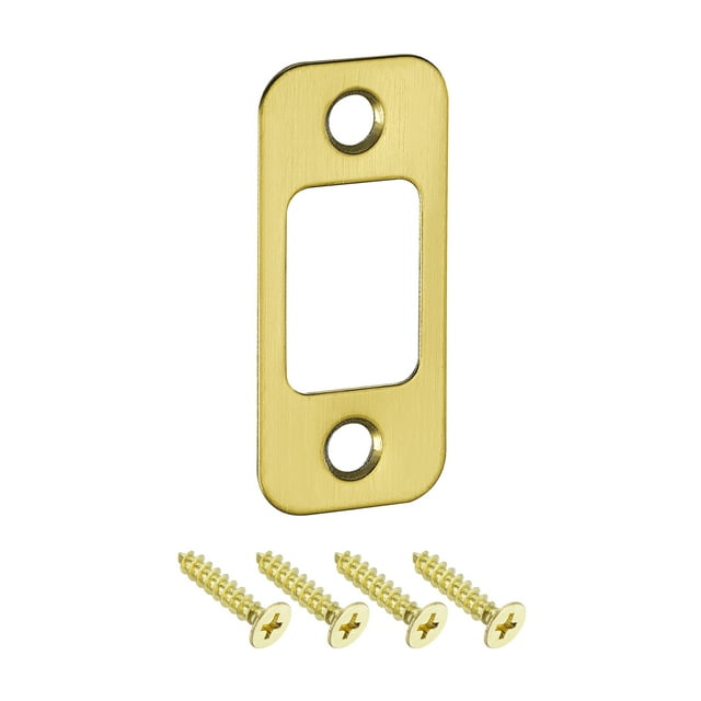 Mosecyou standard door strike plate with shim door lock latch restorer
