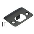 thumbnail image 1 of Uxcell Door Strike Plate, Round Corner Extended Lip Strike Plate Universal Security Latch Strike Black, 1 of 6
