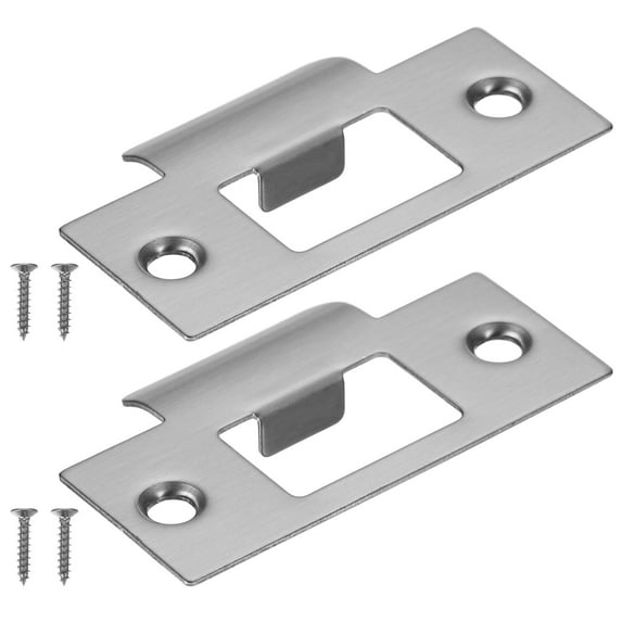 Uxcell Door Strike Plate, Universal Latch Strike Plate Security T Strike Grey