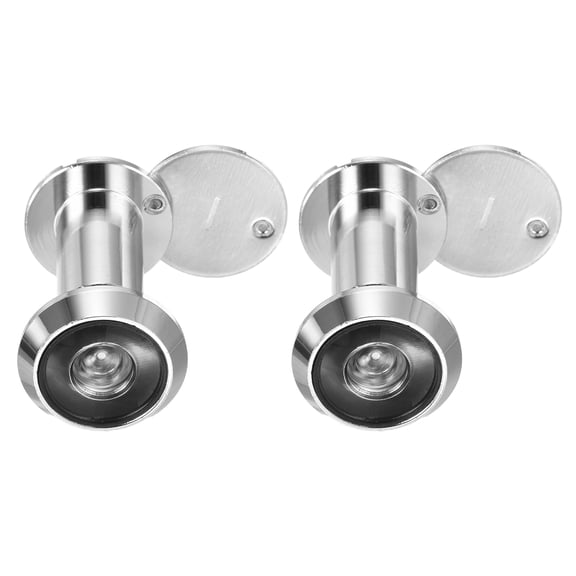 Uxcell Door Viewer Peephole for Enhanced Security in Homes, Offices, and Hotels Silver 35-60 mm