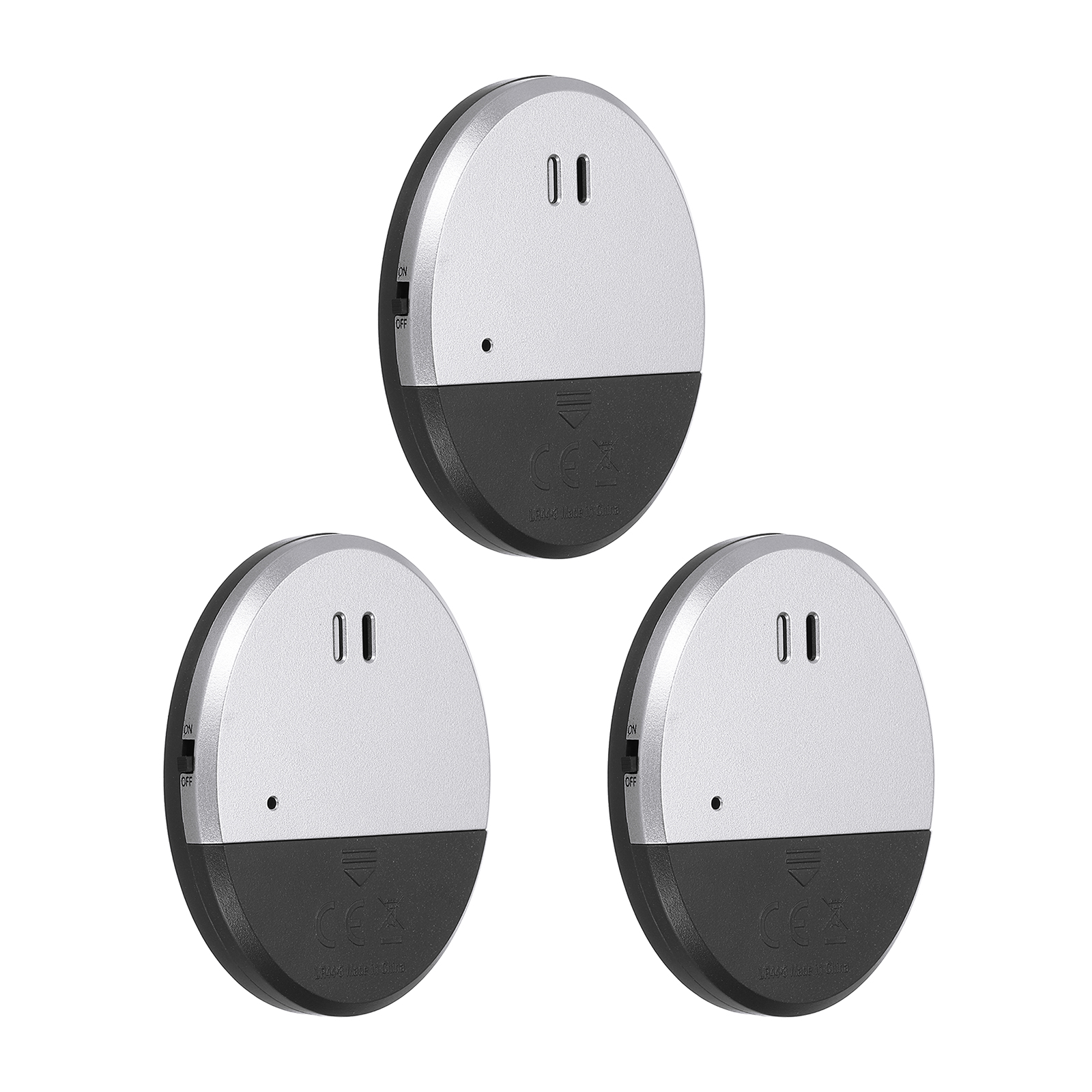 Uxcell Door Window Alarm, 3 Pack 125dB Vibration Alarm Sensor Door