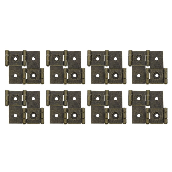 Uxcell Double Acting Hinges Folding Screen, 8Pcs 2.13" Double Swing Hinges, Bronze