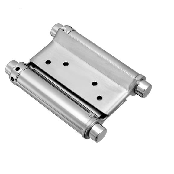 Double Action Spring Hinge 3" Stainless Steel Brushed Heavy Load Hinges with Tension Adjustment 1 Pack