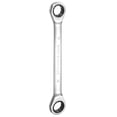 thumbnail image 1 of Uxcell Double Box End Ratcheting Wrench 17mm-19mm CR-V Steel Metric 12 Point Ratchet Wrench Mirror Chrome Plating Box End Spanner Tool, 1 of 7