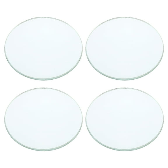 Uxcell Convex Lens 100mm Focal Length 1.57" Diameter Round Glass Magnifying Telescope Lens Trial Set 4 Pcs