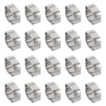 thumbnail image 1 of Uxcell Double Ear Hose Clamps 304 Stainless Steel O Clip Crimp Rings for Fuel Petrol Pipe Tube Fitting Connection 13-15 mm, 1 of 7