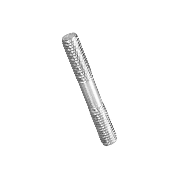 Uxcell Double End Threaded Stud Screw, Equal Thread Length Rods & Studs - for House Maintenance M8 x 55mm 10