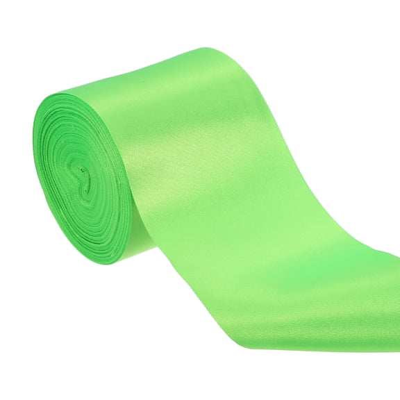 Uxcell Double Faced Neon Green Satin Ribbon, (2-3/8" x 22 Yards), Solid Fabric Ribbon, Suit for Gift Wrapping/Crafts/Wedding/Decoration/Bows/Bouquet/Floral/Arrangement