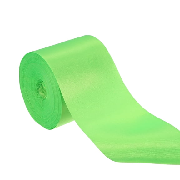 Uxcell Double Faced Neon Green Satin Ribbon, (2" x 22 Yards), Solid Fabric Ribbon, Suit for Gift Wrapping/Crafts/Wedding/Decoration/Bows/Bouquet/Floral/Arrangement