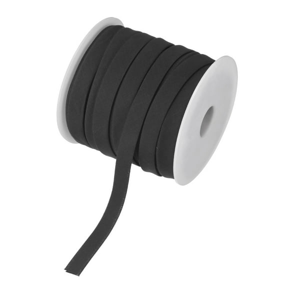 Uxcell Double Fold Bias Tape 1/2" 25 Yards for Sewing/Seaming/DIY Black