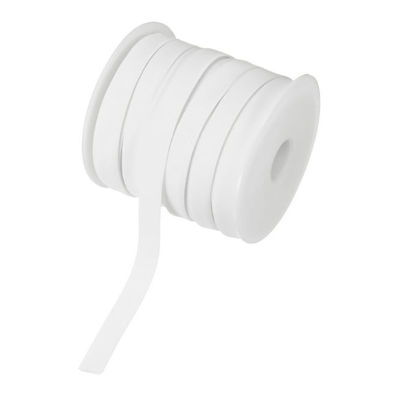 Uxcell Double Fold Bias Tape 1/2" 25 Yards for Sewing/Seaming/DIY Light White