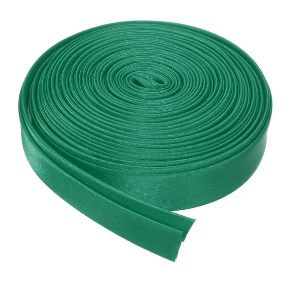 Uxcell Double Fold Bias Tape 4/5" x 5.5 Yards Satin Pre-fold Tape Emerald Green