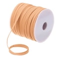 thumbnail image 1 of Uxcell 1/4" Double Fold Bias Tape Polyester Continuous Bulk Bias Tape for Sewing Seaming Light Orange 55 Yards, 1 of 6
