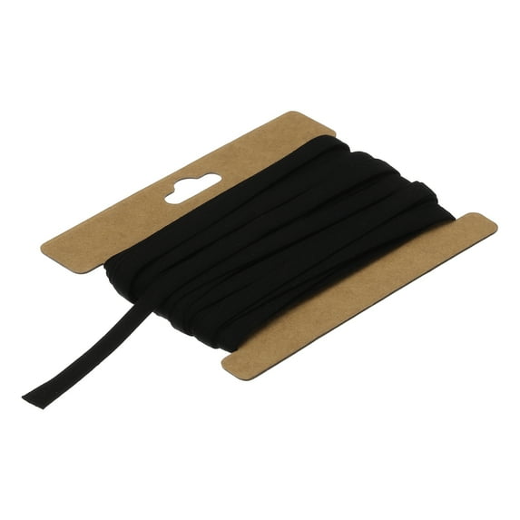 Uxcell Double Fold Bias Tape Continuous Bulk Bias Tape for Sewing Seaming Quilting Hemming Binding Crafts Black