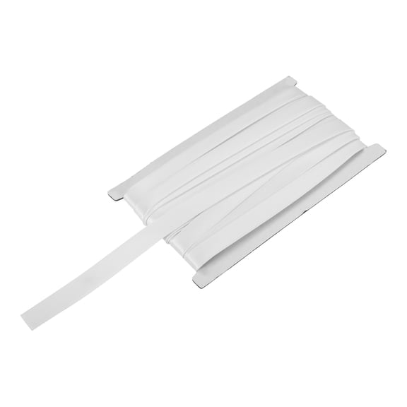 Uxcell Double Fold Bias Tape for Sewing 5/8 Inch x 12 Yards Satin Pre-fold Continuous Binding Tape for Seaming Quilting Hemming Binding DIY Crafts, White