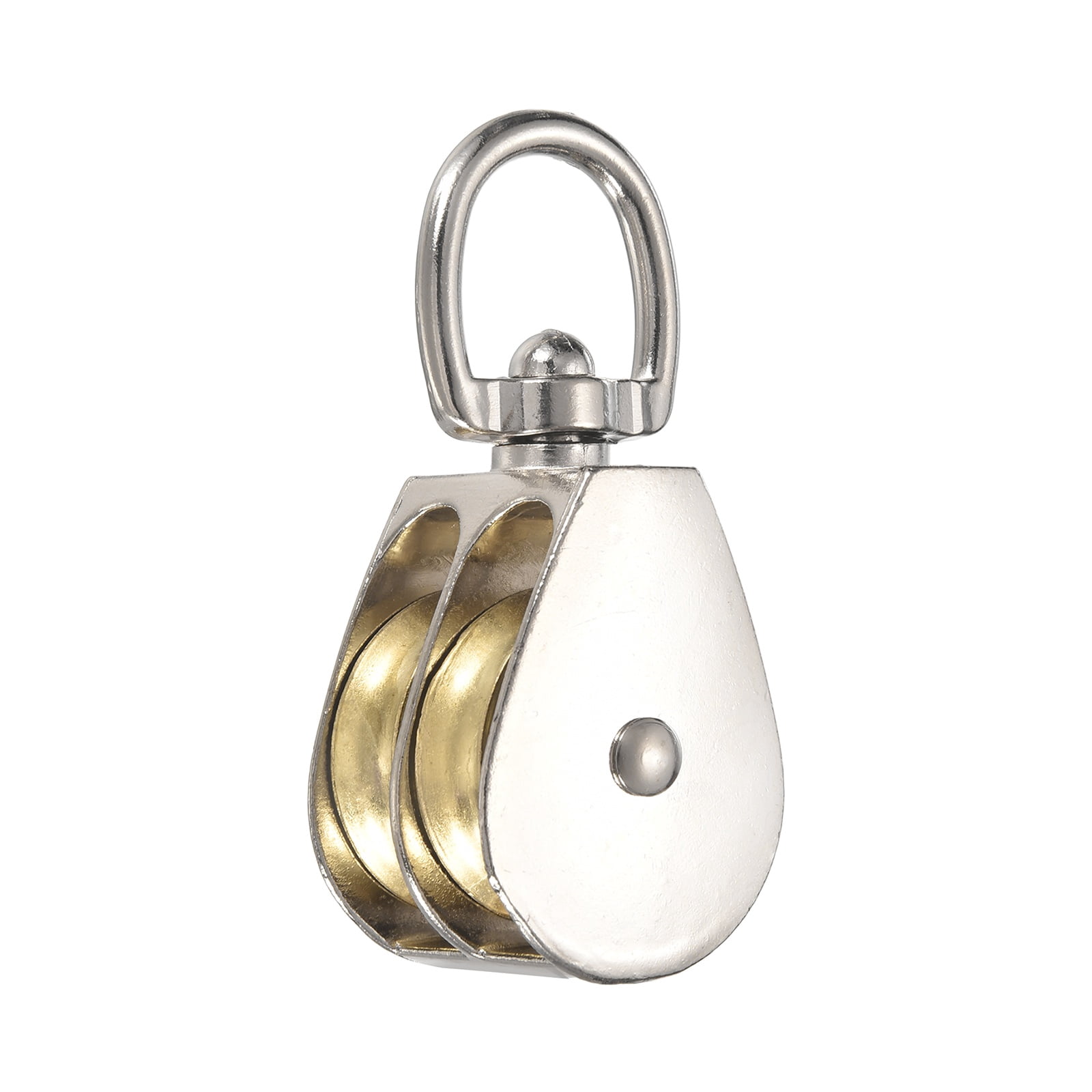 Stackable Pulleys Uxcell Double Pulley Block, (Loading 1000KG, 89mm / 3.5 Inch Length ...