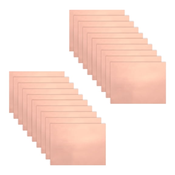 Uxcell Double-Sided Conductive Copper Foil Sheets 300 x 225 x 0.05mm High Conductivity Copper Tape for Guitar Grounding